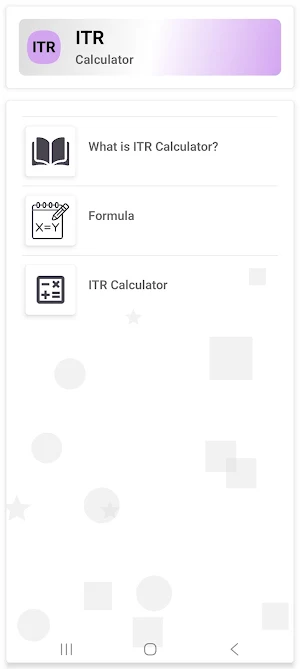 ITR Calculator Screenshot 0