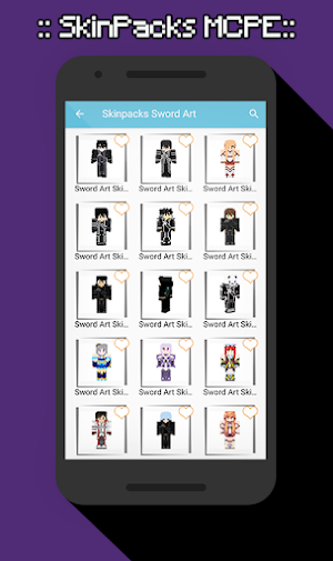 SkinPacks Sword Art for Minecraft Screenshot 1