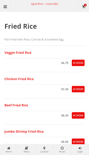 OpenRice Lewisville Ordering Screenshot 2