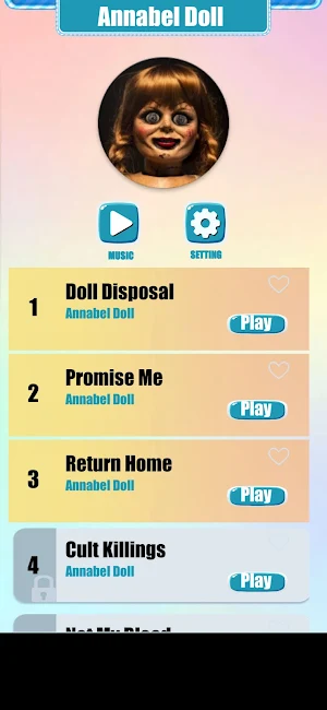 Annabel Doll Music Tiles Game Screenshot 0