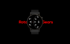 Roto Gears Watch Face for Android Wear Screenshot 2