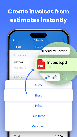 BillUp: Easy Invoice Maker Screenshot 3