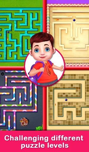 Educational Virtual Maze Puzzle for Kids Screenshot 0