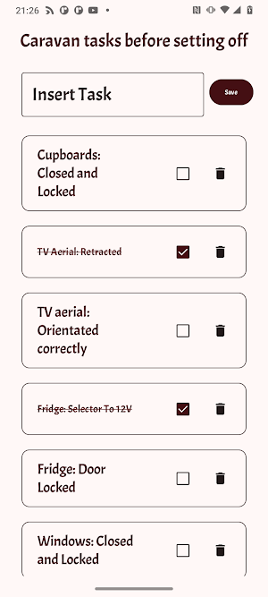 Caravan ToDo Tasks Screenshot 0