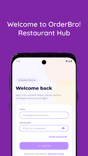 OrderBro: Restaurant Hub Screenshot 0