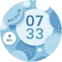 EXD080: Cute Pastel Watch Face