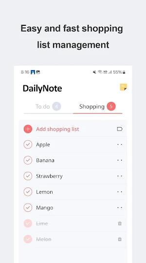 DailyNote - Checklist, Notepad Screenshot 1