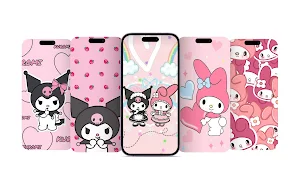 Kuromi and My Melody Wallpaper Screenshot 3