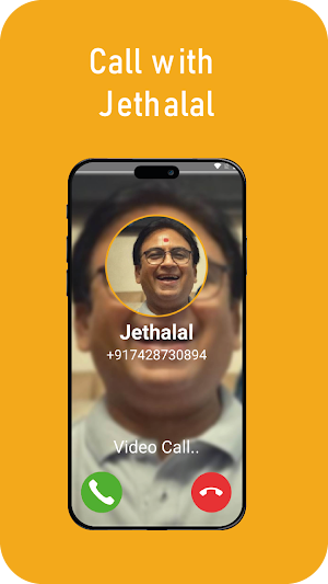 Jethalal Fake Video Call Prank Screenshot 1