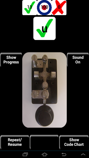 15 WPM Amateur ham radio CW Morse code trainer Screenshot 3