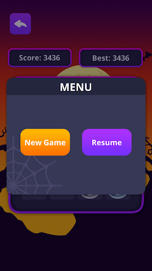 Halloween number merge 2048 Screenshot 3