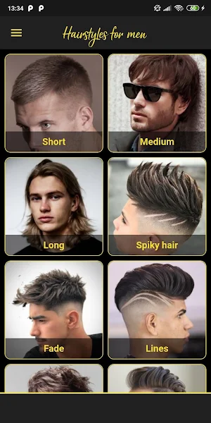 Hairstyles for men Screenshot 0