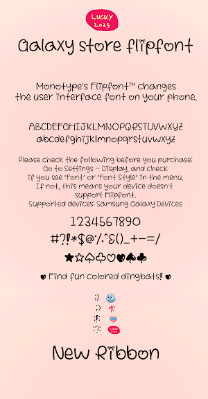 AhNewRibbon™ Latin Flipfont Screenshot 3