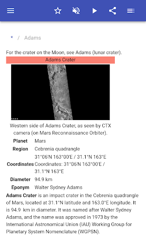 Impact craters on Mars Screenshot 1