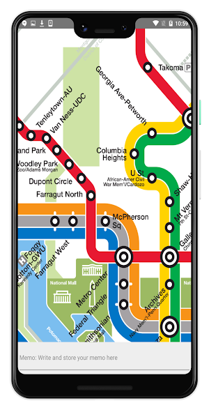 WASHINGTON DC RAIL BUS MAP OFF Screenshot 2