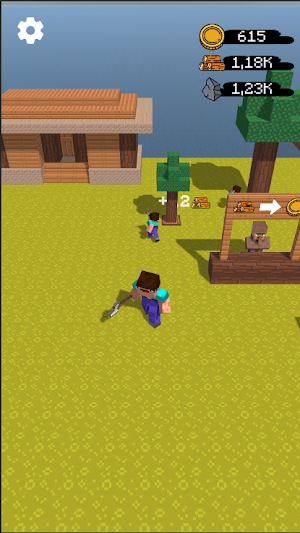 Noob Lumberjack: Idle Farm Screenshot 2