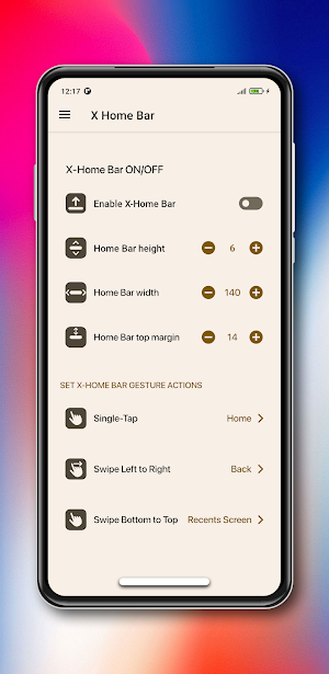 X Home Bar Screenshot 3