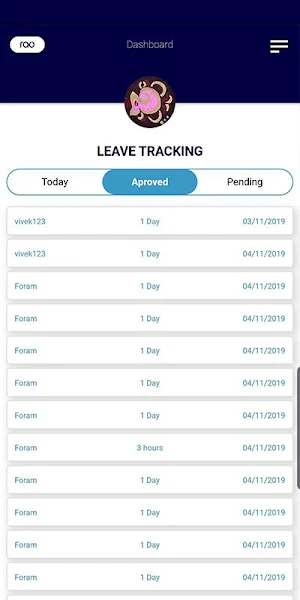 Leave Application Screenshot 2