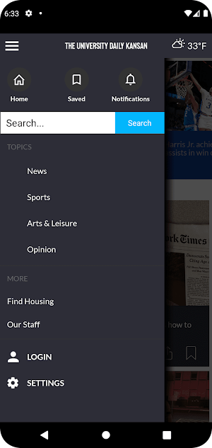 University Daily Kansan Screenshot 0