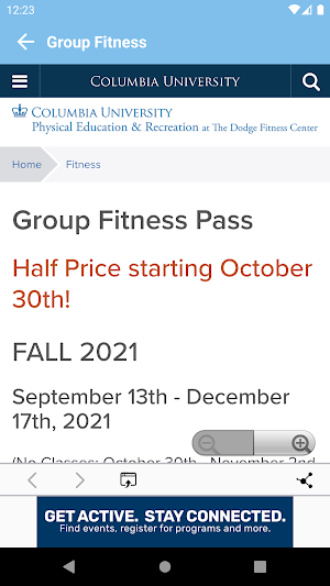 Columbia Recreation Screenshot 2