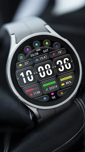 Page Turning Clock ZKin Watch Screenshot 1