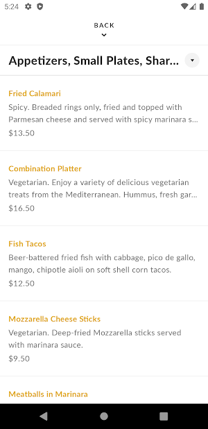 Paymon's Fresh Kitchen Screenshot 2