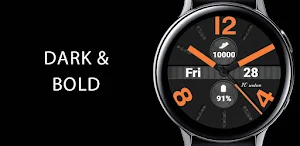 Dark & Bold Watch Face Screenshot 0