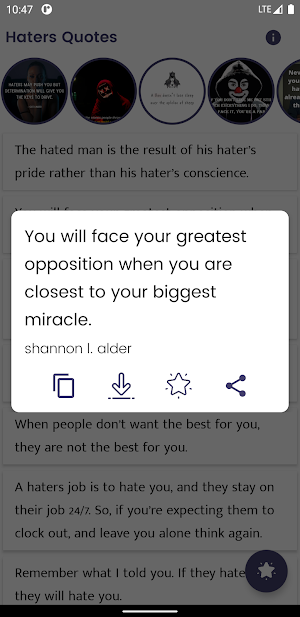 Haters Quotes and Sayings Screenshot 0