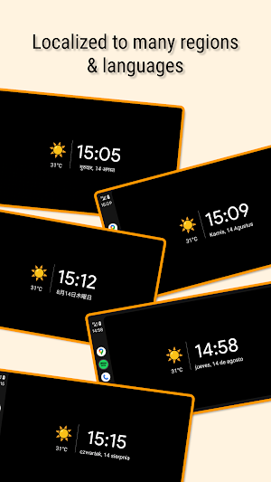 Weather Clock for Android Auto Screenshot 2