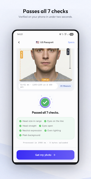 Passport Photo Maker & Checker Screenshot 2