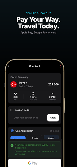 Asmile - Global eSIM & Data Screenshot 2