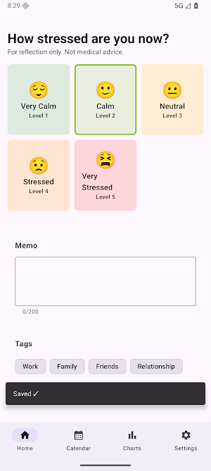 Stress Log: Mood Tracker Screenshot 3