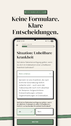 Ove - Patientenverfügung App Screenshot 2