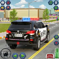 City Police Chase Car Driving