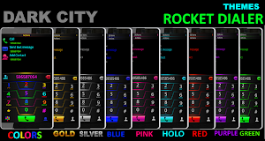 Theme Darkcity red Rocketdial Screenshot 1