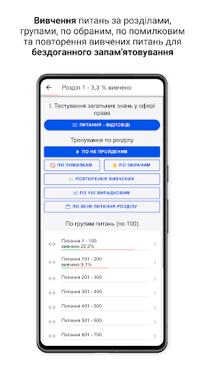 ВАКС тести Screenshot 1