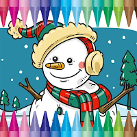 Cute Snowman Coloring Book