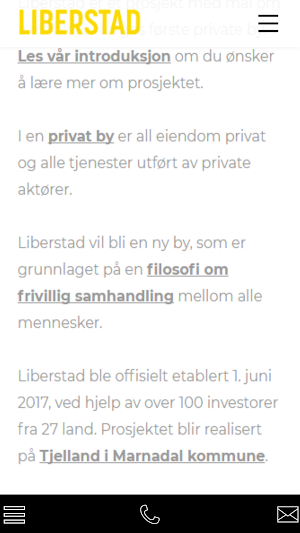 Liberstad app Screenshot 1