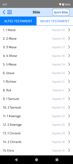 German Bible Screenshot 1