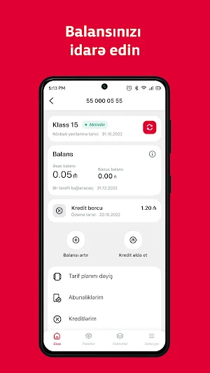 Bakcell Screenshot 2
