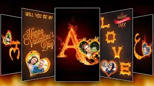 Fire Text Photo Frame – New Fire Photo Editor 2020 Screenshot 0