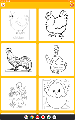 Chicken coloring Screenshot 0