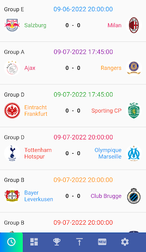 Champions League 2022 Matches Screenshot 0