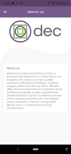 Dental Esthetics Center Screenshot 2