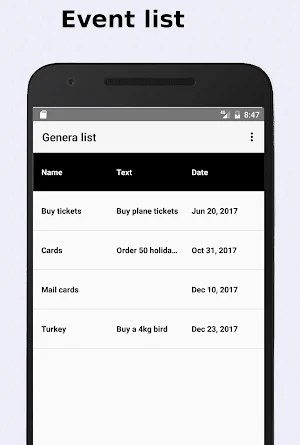 Genera list Screenshot 0
