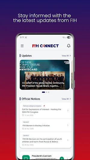 FIH Connect Screenshot 0