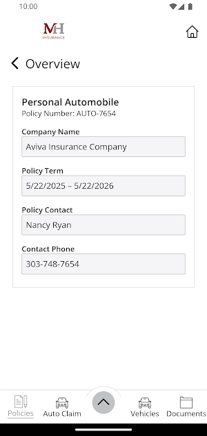 MH Insurance Mobile Screenshot 3