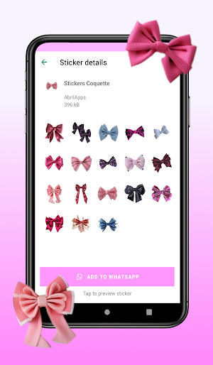 Sticker Coquette WAStickerApps Screenshot 1