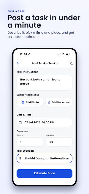 Tasko - Post, Help & Earn Screenshot 1