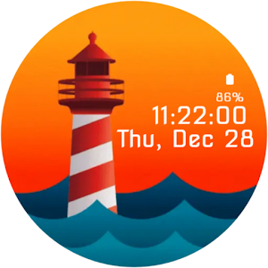 Lighthouse Animated Watch Face Screenshot 2